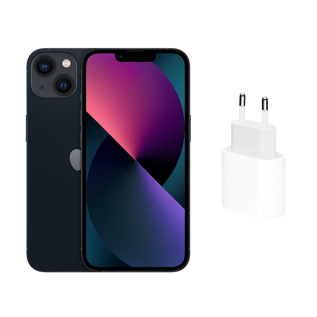 Apple iPhone 13 , 128 GB , 4 GB , 5G , Single SIM - Midnight