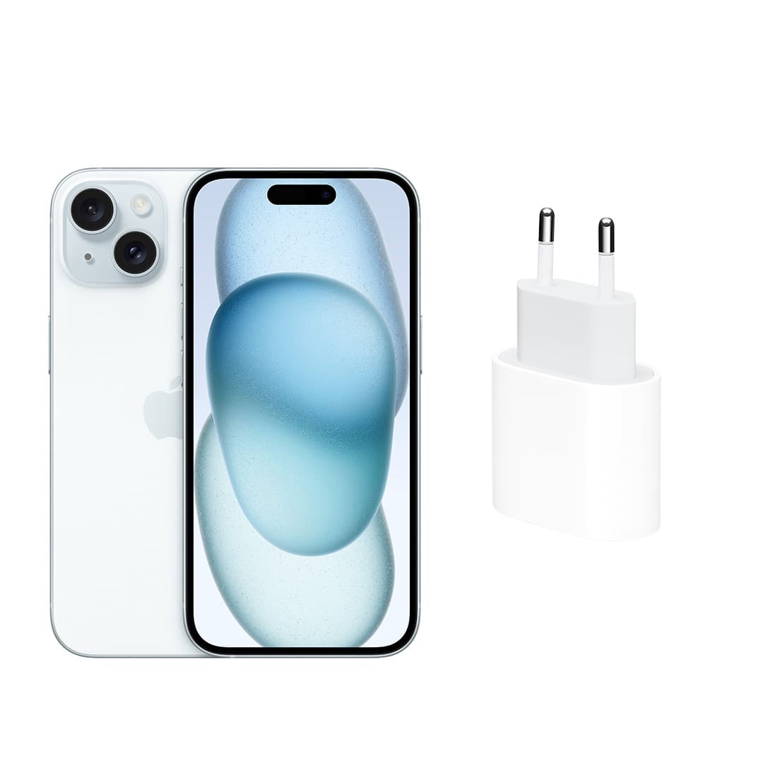 Apple iPhone 15 , 128 GB , 6 GB , 5G , Single SIM - Blue