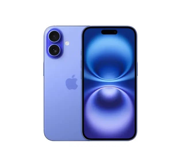 Apple iPhone 16 , 128 GB , 8 GB , 5G , Single SIM - Blue