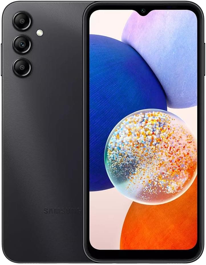 Samsung Galaxy A14 , 128 GB , 4 GB , 4G LTE , Dual-SIM - Black