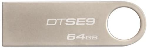 Kingston DataTraveler USB Flash Drive , 64 GB , Silver - DTSE9H 64GB