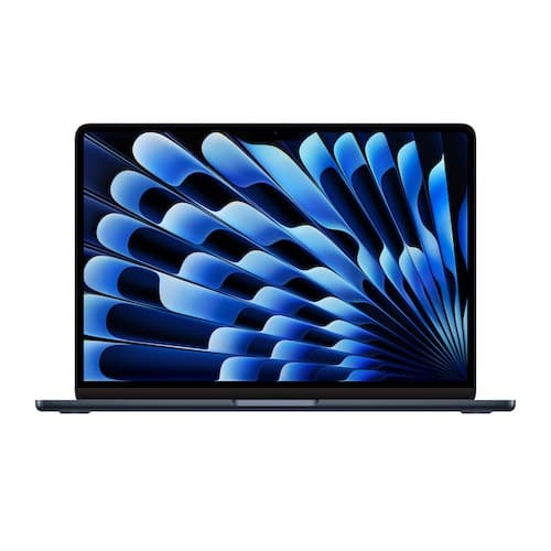Apple MacBook Air Laptop ,Apple M3 chip with 8‑core CPU 13.6 Inch ,256 GB SSD ,8 GB ,Apple M3 GPU 8 Cores ,macOS - Midnight Black