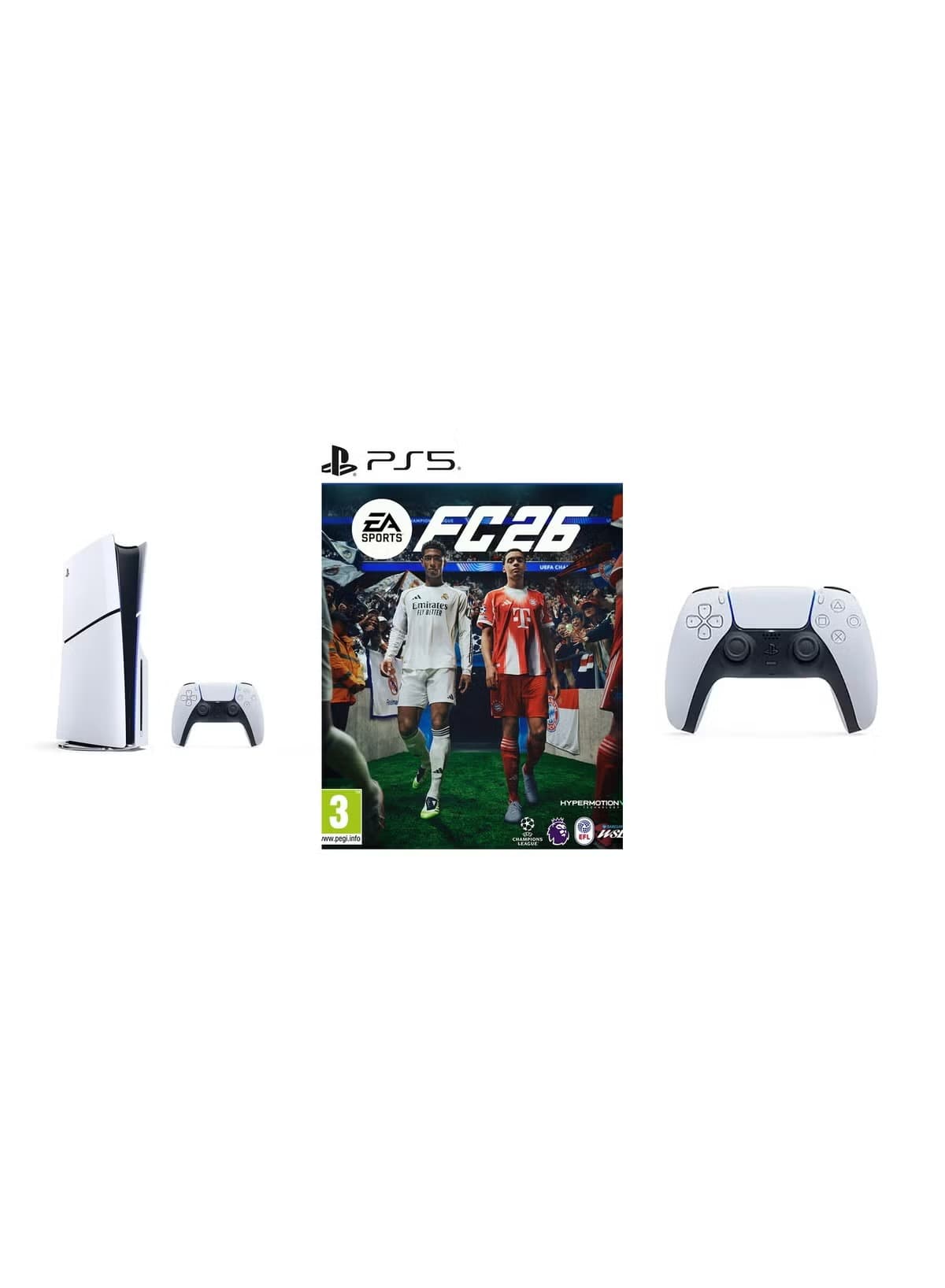 Sony Disc Slim 1 Terabyte , 2 Controllers , White
