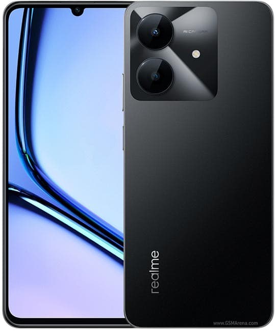 Realme Note 60x , 128 GB , 4 GB , 4G LTE , Dual-SIM - Black