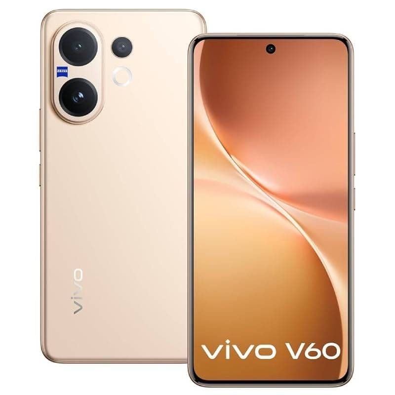 Vivo V60 , 512 GB , 12 GB , 5G , Dual-SIM - Auspicious Gold