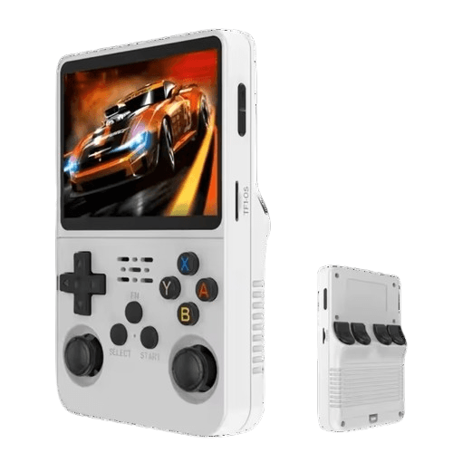 Generic Retro Handheld Gaming Console , White - R36S
