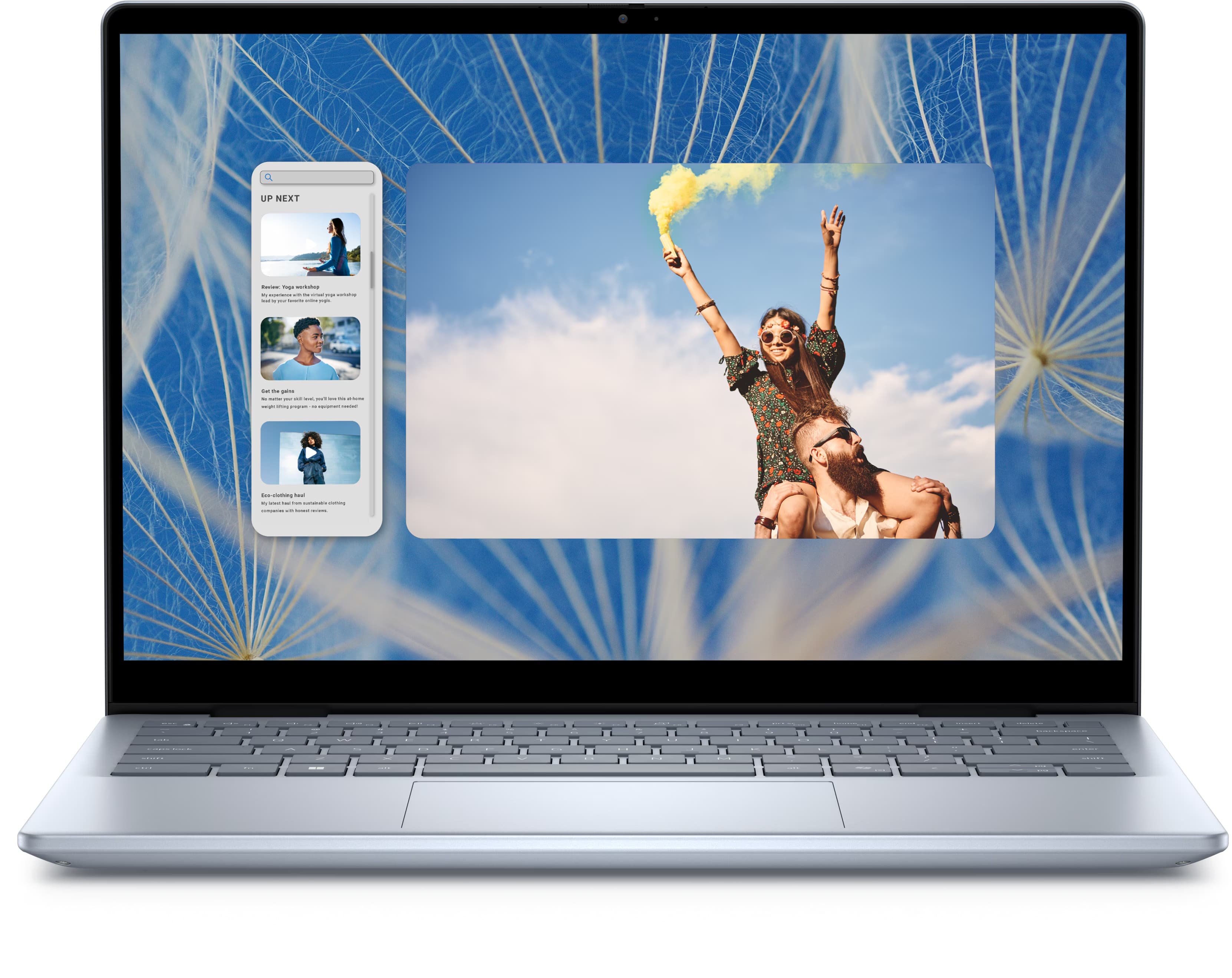 Dell Inspiron 14 7440 2 in 1 Laptop ,Intel Core 5 120U 14 Inch ,512 GB SSD ,8 GB ,Intel UHD Graphics ,Windows 11 - Ice Blue