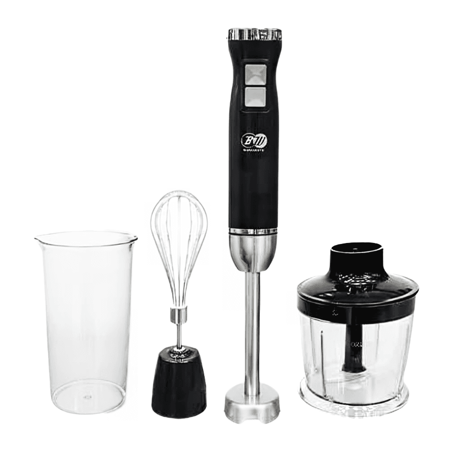 Black And White Hand Blender with Attachments 1200 Watt Black - HB-1150