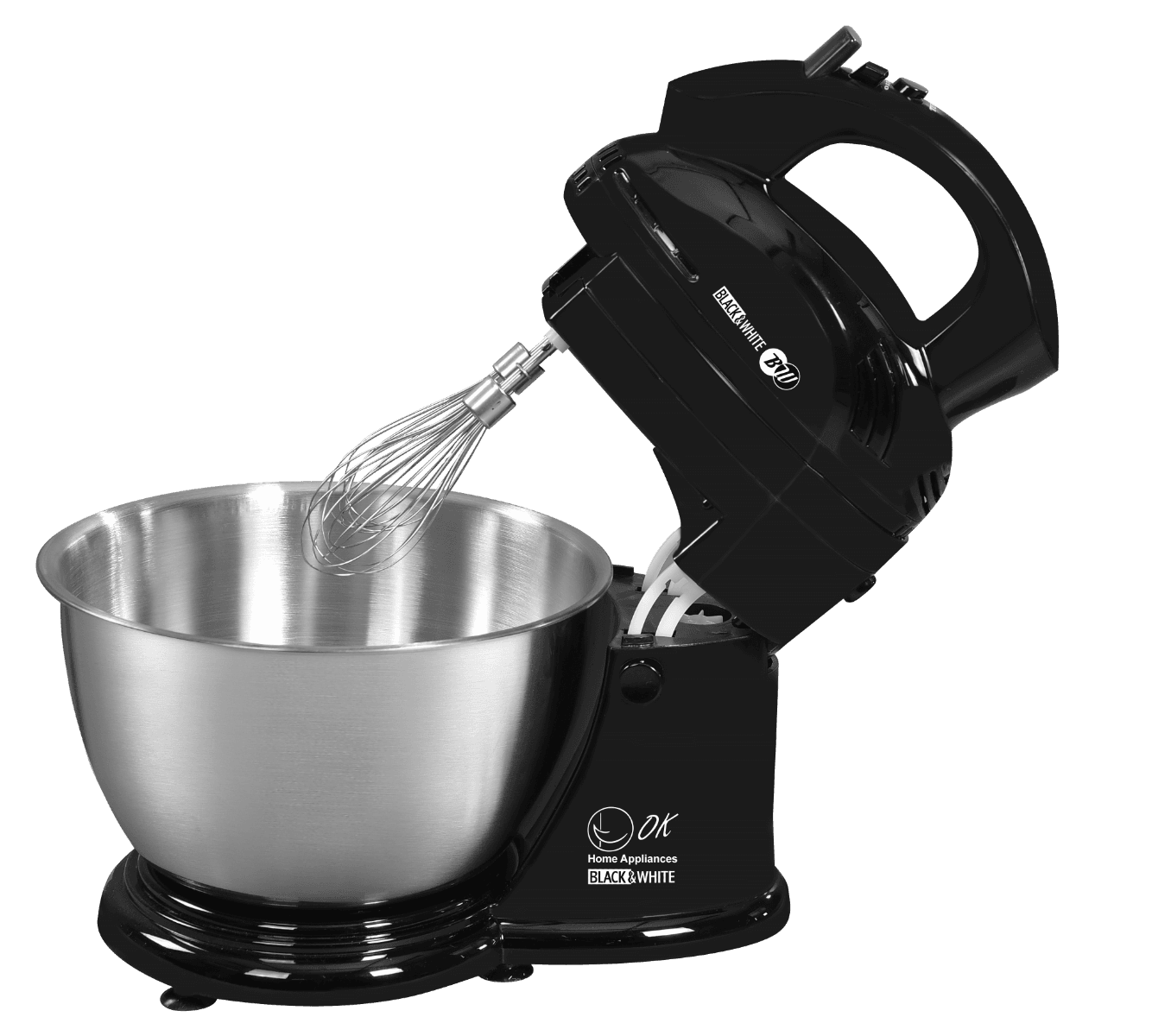 Black And White Stand Mixer 4 Liter Black - H - 3500