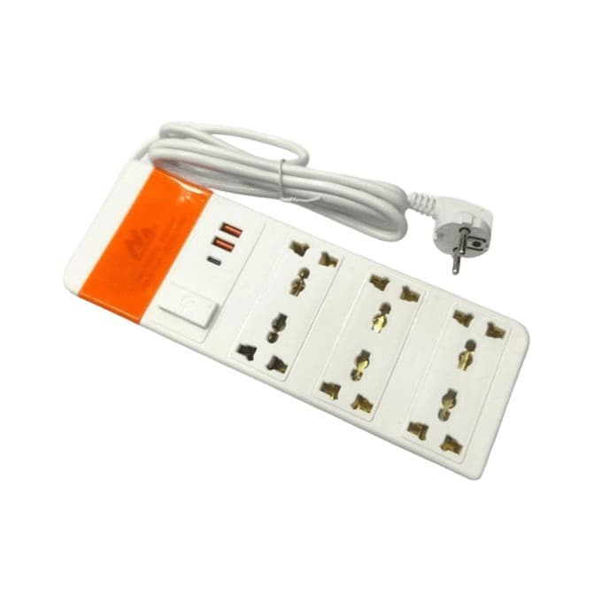 Elmaghraby Power Strip, 3 USB Ports