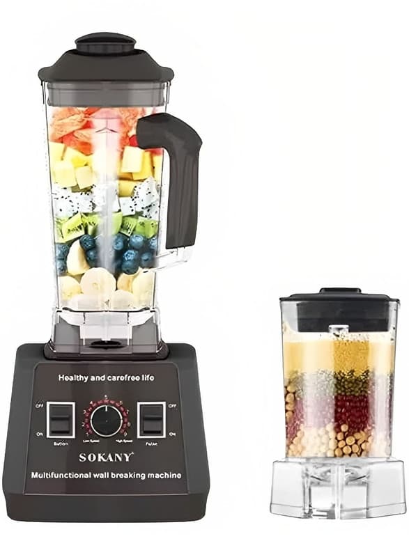 Sokany Countertop Blender 2.5 Liter 5000 Watt Black - SK-666