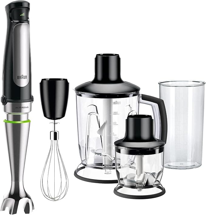Braun MultiQuick 7 Hand Blender 1000 Watt Black Silver - MQ7045X